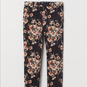 H&M floral ankle length slacks